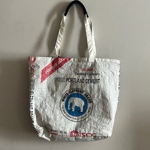 Upcycled Tote Bag Made of Cement Bags